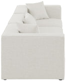 Cube Modular Sofa - Elegant Linen Textured Upholstery for Custom Comfort and Contemporary Style