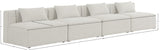 Cube Modular Sofa - Elegant Linen Textured Upholstery for Custom Comfort and Contemporary Style