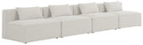 Cube Modular Sofa - Elegant Linen Textured Upholstery for Custom Comfort and Contemporary Style