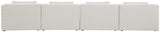 Cube Modular Sofa - Elegant Linen Textured Upholstery for Custom Comfort and Contemporary Style