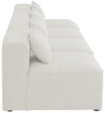 Cube Modular Sofa - Elegant Linen Textured Upholstery for Custom Comfort and Contemporary Style