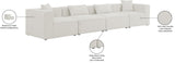 Cube Modular Sofa - Elegant Linen Textured Upholstery for Custom Comfort and Contemporary Style