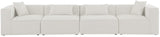 Cube Modular Sofa - Elegant Linen Textured Upholstery for Custom Comfort and Contemporary Style