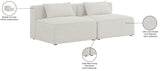 Cube Modular Sofa - Elegant Linen Textured Upholstery for Custom Comfort and Contemporary Style