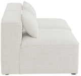 Cube Modular Sofa - Elegant Linen Textured Upholstery for Custom Comfort and Contemporary Style