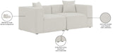 Cube Modular Sofa - Elegant Linen Textured Upholstery for Custom Comfort and Contemporary Style