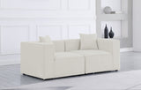 Cube Modular Sofa - Elegant Linen Textured Upholstery for Custom Comfort and Contemporary Style
