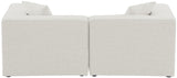Cube Modular Sofa - Elegant Linen Textured Upholstery for Custom Comfort and Contemporary Style