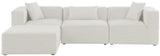 Cube Modular Sectional Sofa - Elegant Linen Textured Design for Customizable Comfort & Style