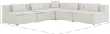 Cube Modular Sectional Sofa - Elegant Linen Textured Design for Customizable Comfort & Style