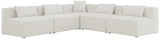 Cube Modular Sectional Sofa - Elegant Linen Textured Design for Customizable Comfort & Style