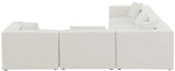 Cube Modular Sectional Sofa - Elegant Linen Textured Design for Customizable Comfort & Style