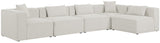 Cube Modular Sectional Sofa - Elegant Linen Textured Design for Customizable Comfort & Style