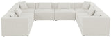 Cube Modular Sectional Sofa - Elegant Linen Textured Design for Customizable Comfort & Style