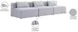 Cube Modular Sofa - Elegant Linen Textured Upholstery for Custom Comfort and Contemporary Style