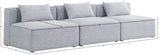 Cube Modular Sofa - Elegant Linen Textured Upholstery for Custom Comfort and Contemporary Style