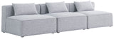 Cube Modular Sofa - Elegant Linen Textured Upholstery for Custom Comfort and Contemporary Style
