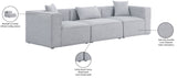 Cube Modular Sofa - Elegant Linen Textured Upholstery for Custom Comfort and Contemporary Style