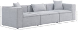 Cube Modular Sofa - Elegant Linen Textured Upholstery for Custom Comfort and Contemporary Style