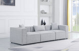 Cube Modular Sofa - Elegant Linen Textured Upholstery for Custom Comfort and Contemporary Style