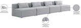 Cube Modular Sofa - Elegant Linen Textured Upholstery for Custom Comfort and Contemporary Style