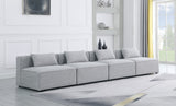 Cube Modular Sofa - Elegant Linen Textured Upholstery for Custom Comfort and Contemporary Style