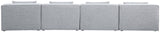 Cube Modular Sofa - Elegant Linen Textured Upholstery for Custom Comfort and Contemporary Style