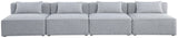 Cube Modular Sofa - Elegant Linen Textured Upholstery for Custom Comfort and Contemporary Style