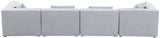 Cube Modular Sofa - Elegant Linen Textured Upholstery for Custom Comfort and Contemporary Style