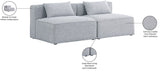 Cube Modular Sofa - Elegant Linen Textured Upholstery for Custom Comfort and Contemporary Style