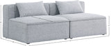 Cube Modular Sofa - Elegant Linen Textured Upholstery for Custom Comfort and Contemporary Style