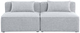 Cube Modular Sofa - Elegant Linen Textured Upholstery for Custom Comfort and Contemporary Style