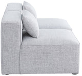 Cube Modular Sofa - Elegant Linen Textured Upholstery for Custom Comfort and Contemporary Style