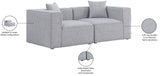 Cube Modular Sofa - Elegant Linen Textured Upholstery for Custom Comfort and Contemporary Style