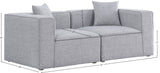 Cube Modular Sofa - Elegant Linen Textured Upholstery for Custom Comfort and Contemporary Style