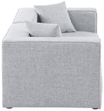 Cube Modular Sofa - Elegant Linen Textured Upholstery for Custom Comfort and Contemporary Style