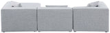 Cube Modular Sectional Sofa - Elegant Cream Linen Fabric with Customizable Configurations & Style