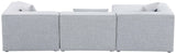Cube Modular Sectional Sofa - Elegant Cream Linen Fabric with Customizable Configurations & Style