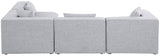Cube Modular Sectional Sofa - Elegant Cream Linen Fabric with Customizable Configurations & Style