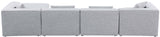 Cube Modular Sectional Sofa - Elegant Cream Linen Fabric with Customizable Configurations & Style