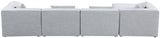 Cube Modular Sectional Sofa - Elegant Cream Linen Fabric with Customizable Configurations & Style