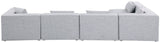 Cube Modular Sectional Sofa - Elegant Cream Linen Fabric with Customizable Configurations & Style