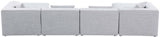 Cube Modular Sectional Sofa - Elegant Cream Linen Fabric with Customizable Configurations & Style