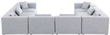Cube Modular Sectional Sofa - Elegant Cream Linen Fabric with Customizable Configurations & Style