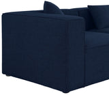 Cube Modular Sofa - Elegant Linen Textured Upholstery for Custom Comfort and Contemporary Style