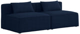 Cube Modular Sofa - Elegant Linen Textured Upholstery for Custom Comfort and Contemporary Style