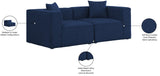 Cube Modular Sofa - Elegant Linen Textured Upholstery for Custom Comfort and Contemporary Style