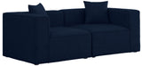 Cube Modular Sofa - Elegant Linen Textured Upholstery for Custom Comfort and Contemporary Style