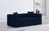 Cube Modular Sofa - Elegant Linen Textured Upholstery for Custom Comfort and Contemporary Style