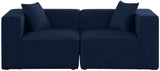 Cube Modular Sofa - Elegant Linen Textured Upholstery for Custom Comfort and Contemporary Style